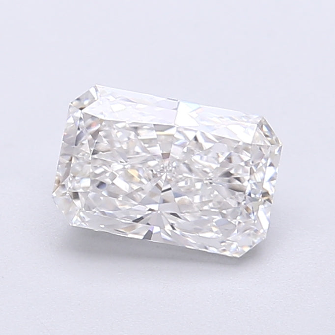 1.18 Carat Radiant Shaped, Very Good Cut, E Color, VVS2 Clarity, IGI Certified Lab Grown Diamond