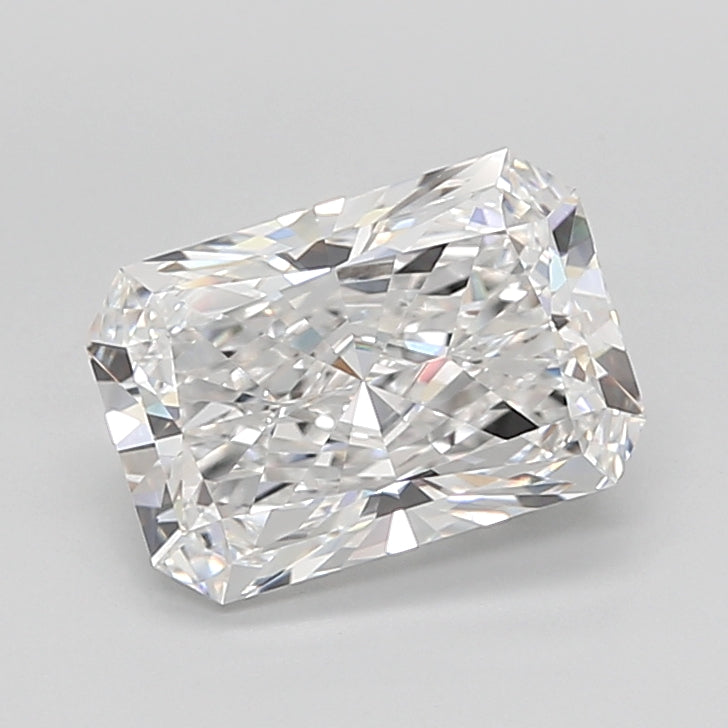 3.54 Carat Radiant Shaped, Ideal Cut, D Color, VVS2 Clarity, IGI Certified Lab Grown Diamond