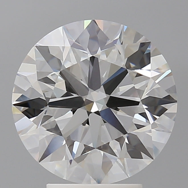 4.10 Carat Round Shaped, Ideal Cut, E Color, VVS2 Clarity, IGI Certified Lab Grown Diamond