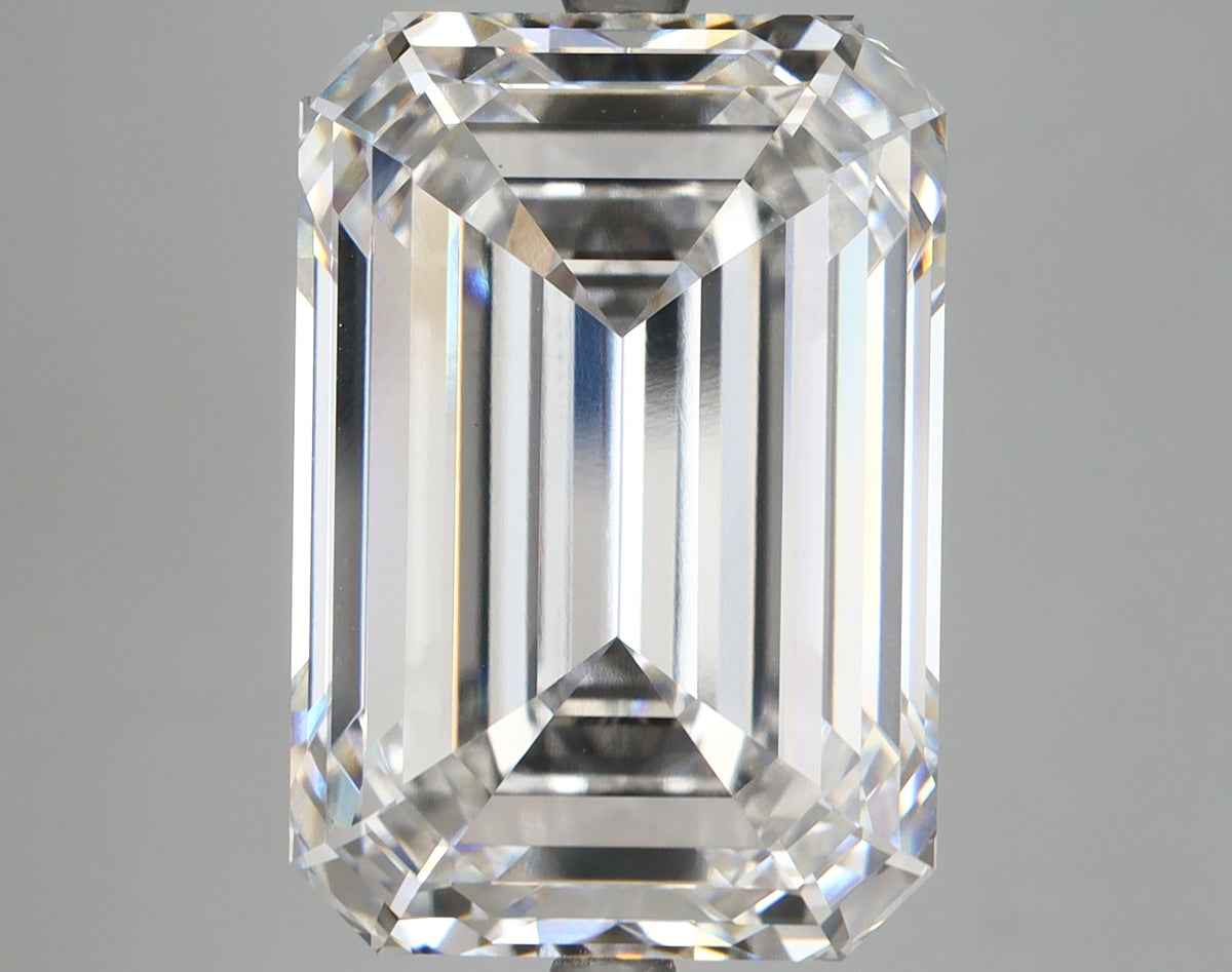 15.14 Carat Emerald Shaped, Ideal Cut, E Color, VS1 Clarity, IGI Certified Lab Grown Diamond
