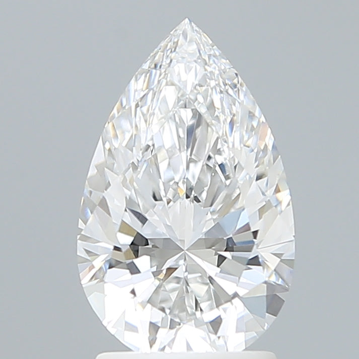 2.09 Carat Pear Shaped, Ideal Cut, E Color, VVS1 Clarity, IGI Certified Lab Grown Diamond