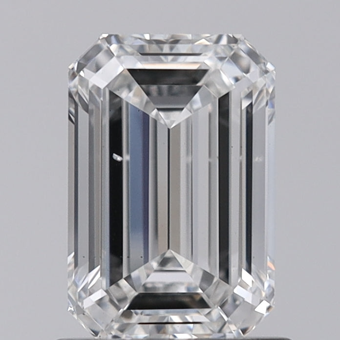 1.02 Carat Emerald Shaped, Ideal Cut, F Color, VS2 Clarity, GIA Certified Lab Grown Diamond