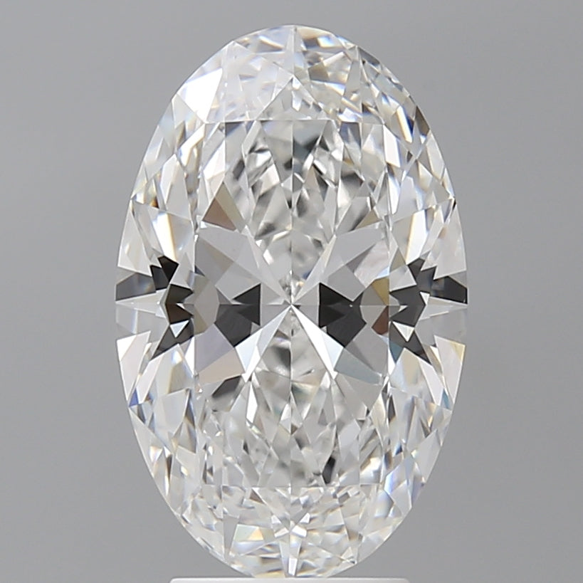 4.10 Carat Oval Shaped, Ideal Cut, E Color, VVS2 Clarity, IGI Certified Lab Grown Diamond