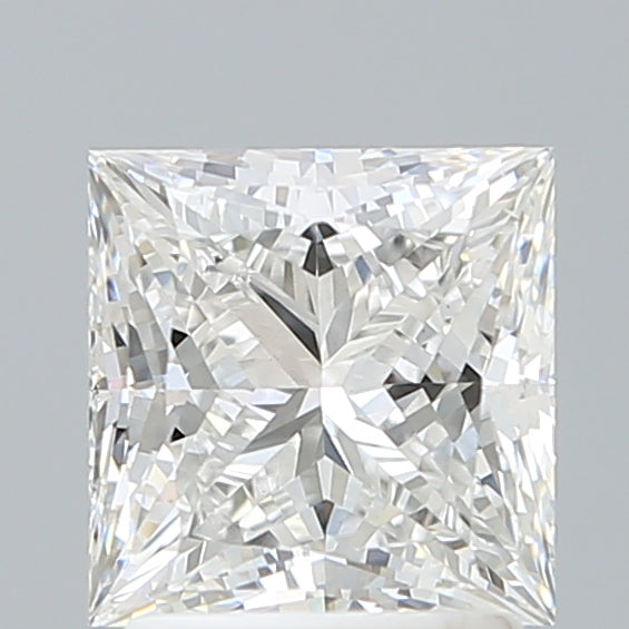 2.06 Carat Princess Shaped, Ideal Cut, E Color, VS1 Clarity, IGI Certified Lab Grown Diamond