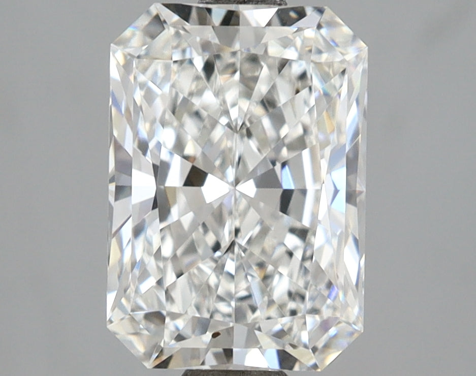 2.59 Carat Radiant Shaped, Ideal Cut, E Color, VVS2 Clarity, IGI Certified Lab Grown Diamond