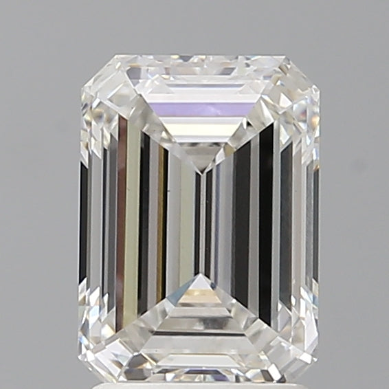 2.08 Carat Emerald Shaped, Ideal Cut, F Color, VVS2 Clarity, IGI Certified Lab Grown Diamond