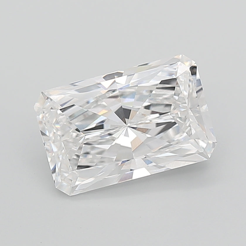 6.49 Carat Radiant Shaped, Very Good Cut, E Color, VVS2 Clarity, IGI Certified Lab Grown Diamond