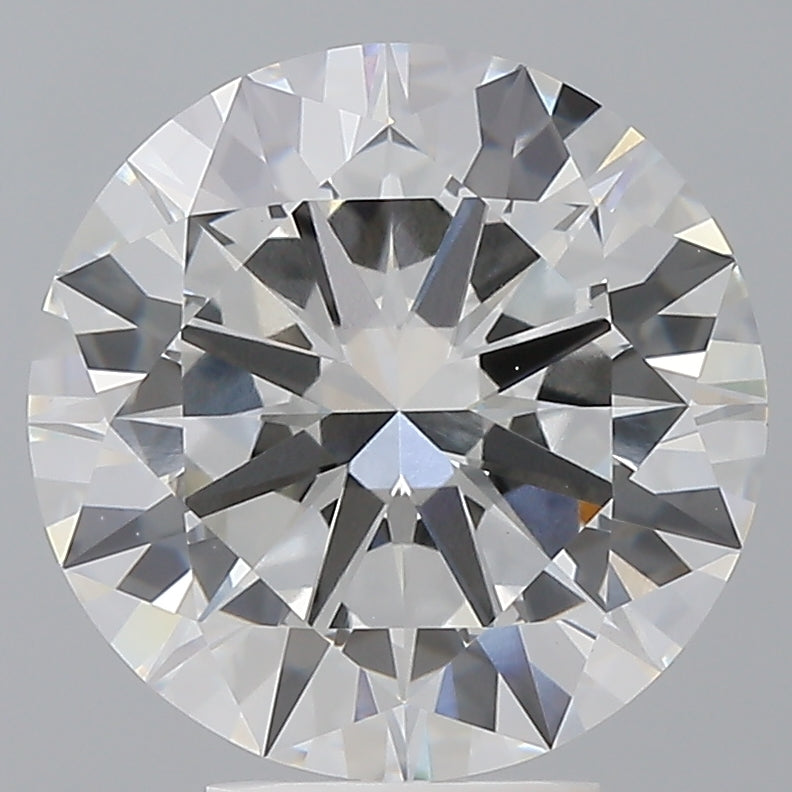 5.07 Carat Round Shaped, Excellent Cut, F Color, VVS2 Clarity, IGI Certified Lab Grown Diamond