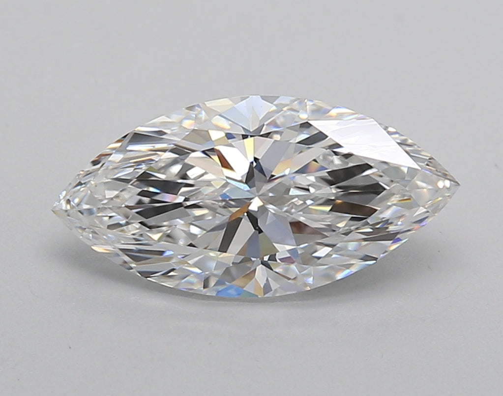 2.02 Carat Marquise Shaped, Excellent Cut, E Color, VVS2 Clarity, IGI Certified Lab Grown Diamond