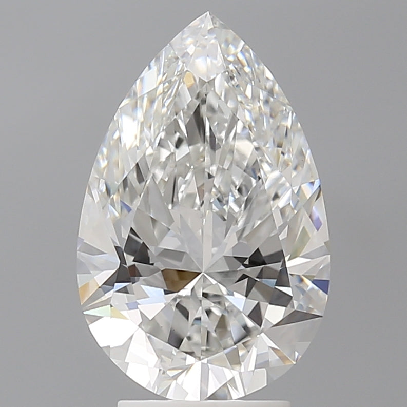 3.58 Carat Pear Shaped, Ideal Cut, E Color, VVS2 Clarity, IGI Certified Lab Grown Diamond