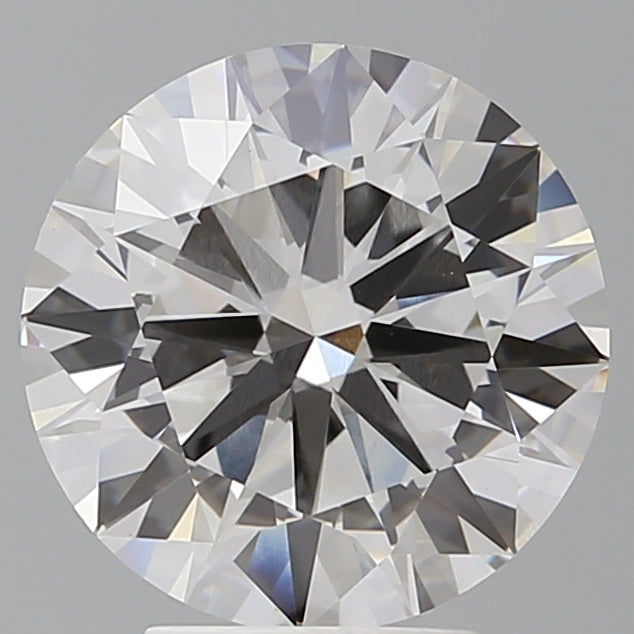 4.09 Carat Round Shaped, Excellent Cut, F Color, VVS2 Clarity, IGI Certified Lab Grown Diamond