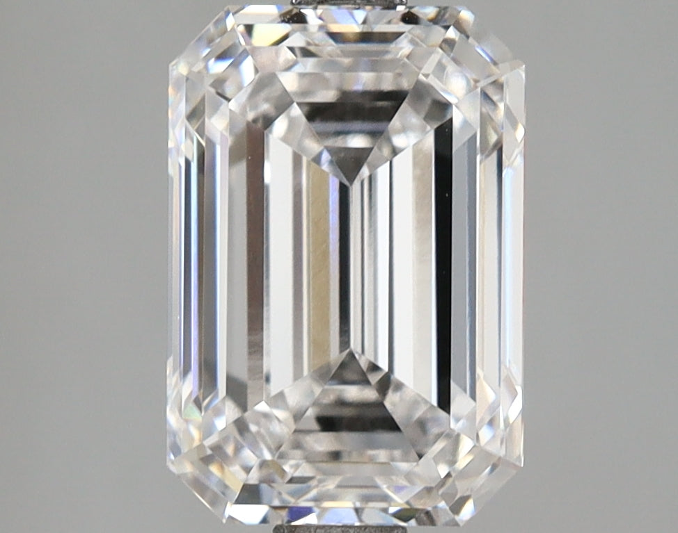 3.57 Carat Emerald Shaped, Ideal Cut, E Color, VVS1 Clarity, IGI Certified Lab Grown Diamond