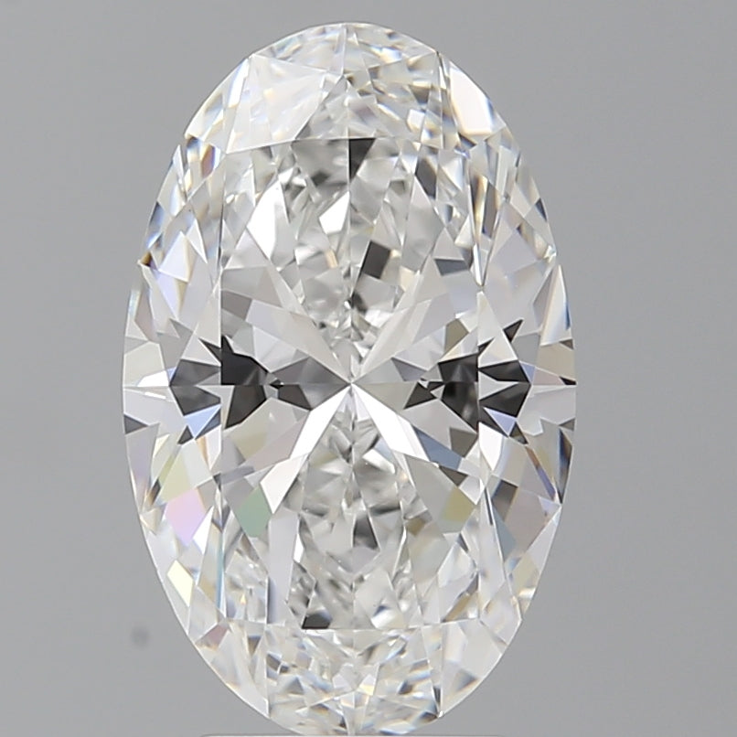 4.10 Carat Oval Shaped, Ideal Cut, E Color, VVS2 Clarity, IGI Certified Lab Grown Diamond