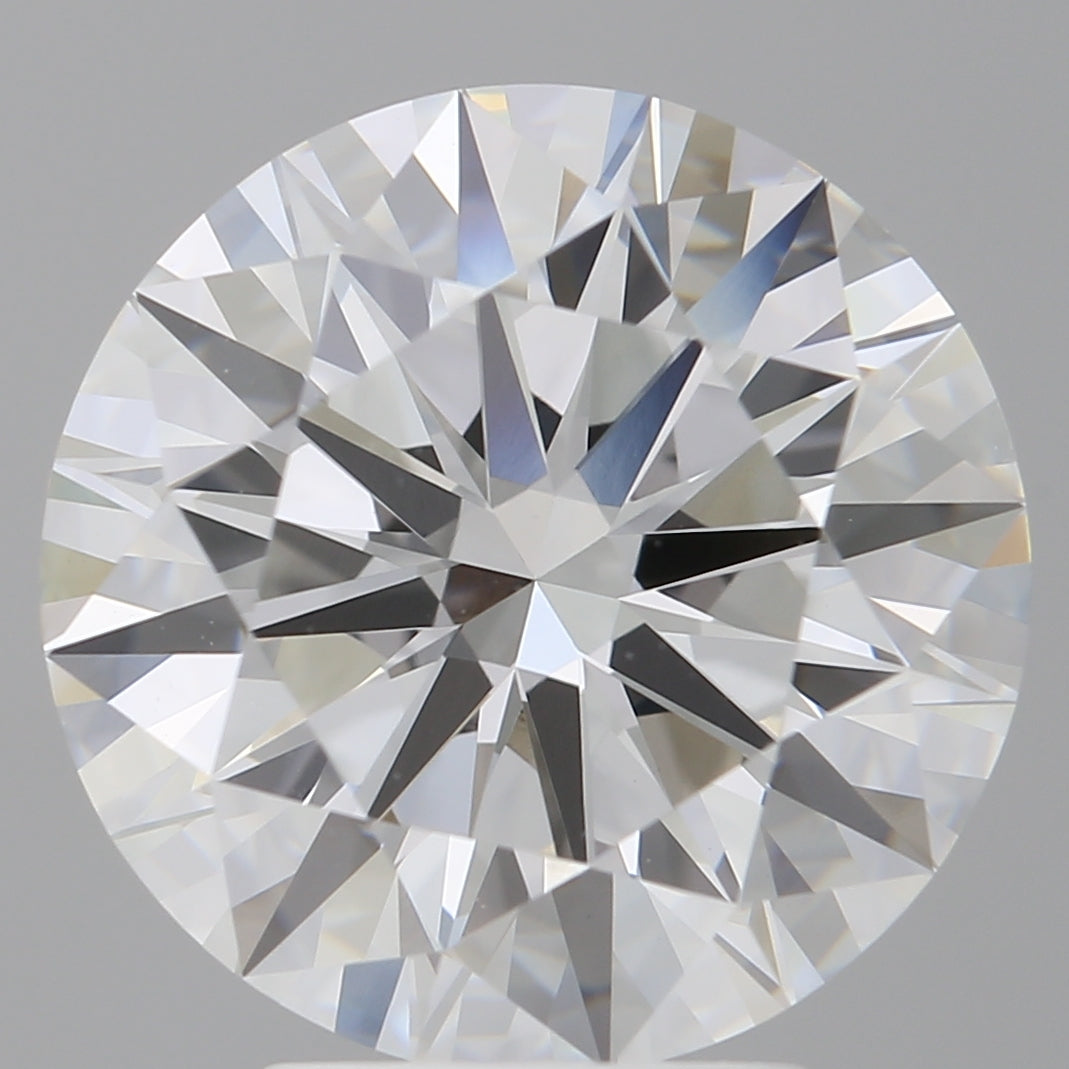 4.60 Carat Round Shaped, Ideal Cut, F Color, VVS2 Clarity, IGI Certified Lab Grown Diamond