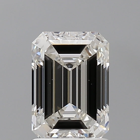1.59 Carat Emerald Shaped, Ideal Cut, F Color, VVS2 Clarity, IGI Certified Lab Grown Diamond