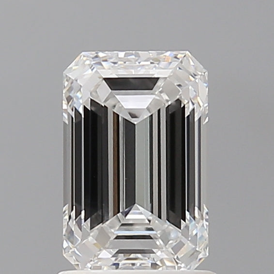 1.60 Carat Emerald Shaped, Ideal Cut, D Color, VVS2 Clarity, IGI Certified Lab Grown Diamond