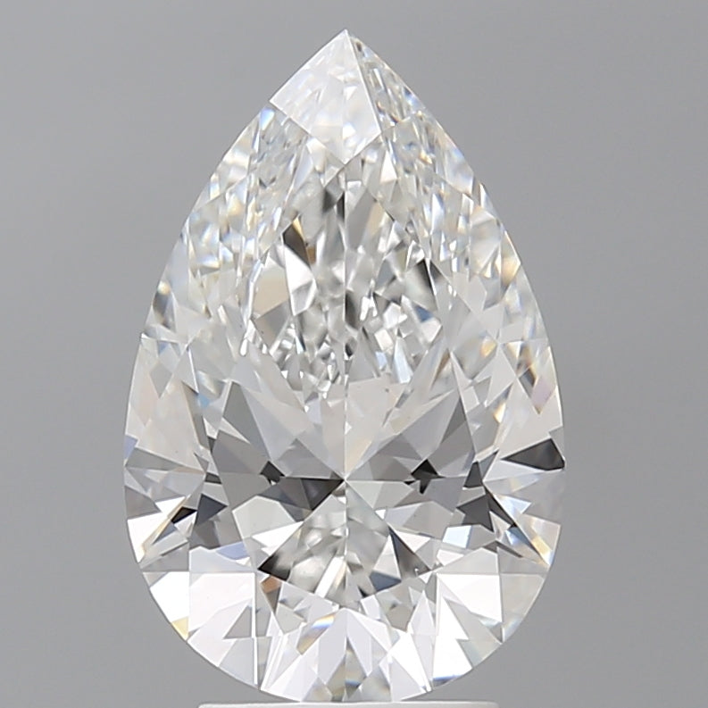 3.60 Carat Pear Shaped, Ideal Cut, E Color, VS1 Clarity, IGI Certified Lab Grown Diamond