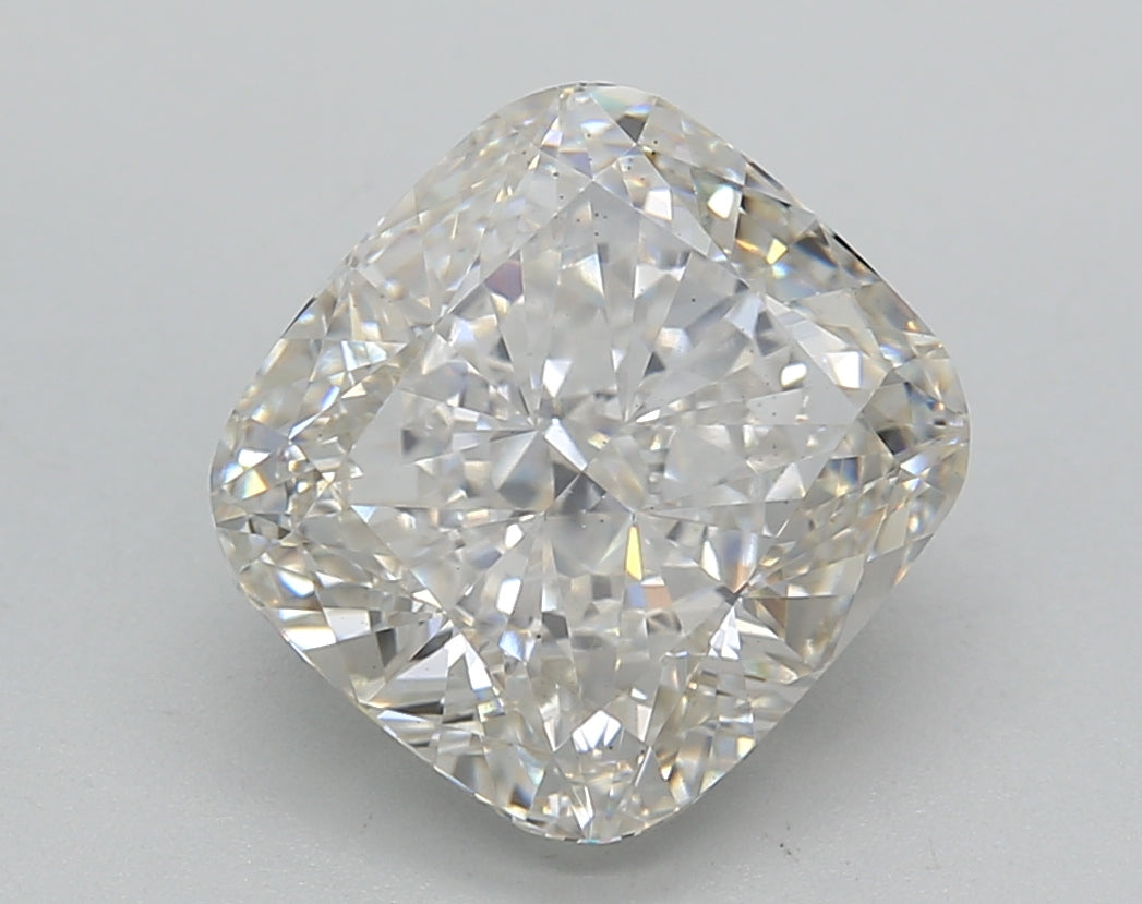 4.10 Carat Cushion Shaped, Ideal Cut, H Color, VS2 Clarity, IGI Certified Lab Grown Diamond