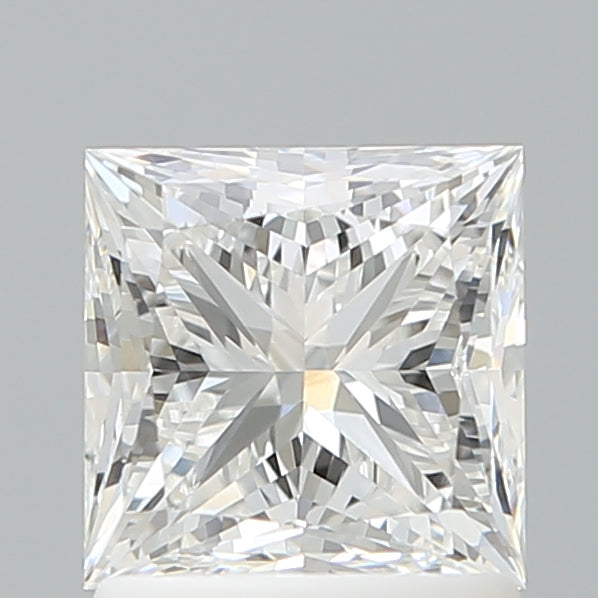 1.52 Carat Princess Shaped, Ideal Cut, E Color, VVS2 Clarity, IGI Certified Lab Grown Diamond