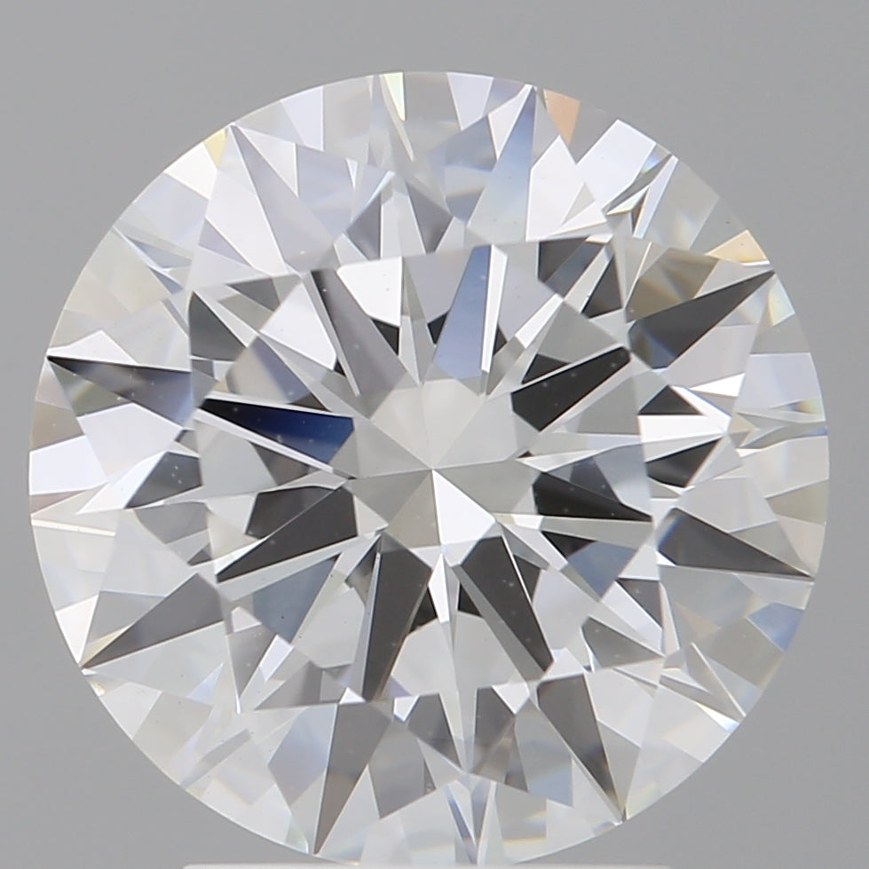 3.49 Carat Round Shaped, Excellent Cut, F Color, VVS2 Clarity, IGI Certified Lab Grown Diamond