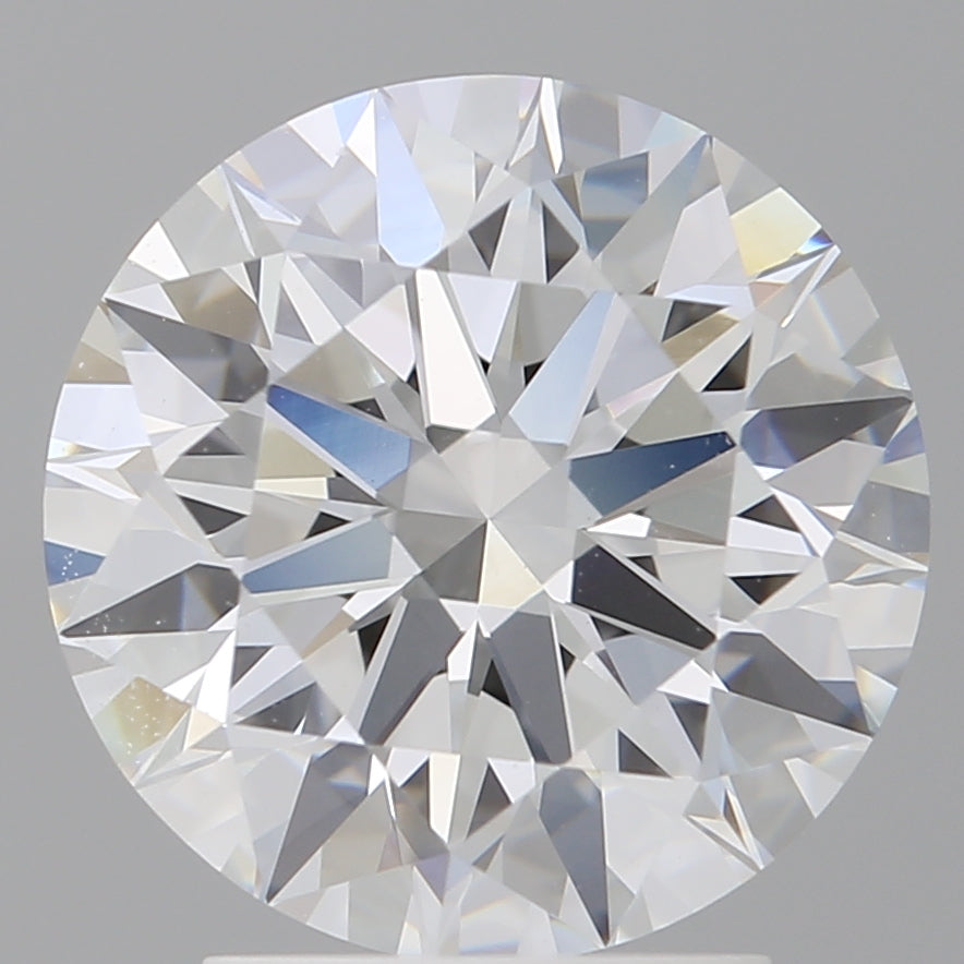 3.10 Carat Round Shaped, Ideal Cut, E Color, VVS2 Clarity, IGI Certified Lab Grown Diamond