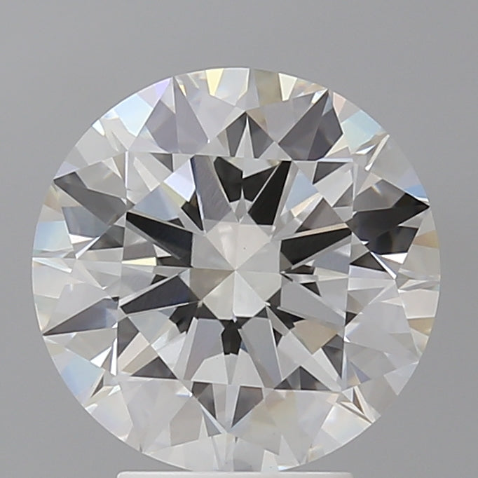 4.09 Carat Round Shaped, Ideal Cut, F Color, VVS2 Clarity, IGI Certified Lab Grown Diamond
