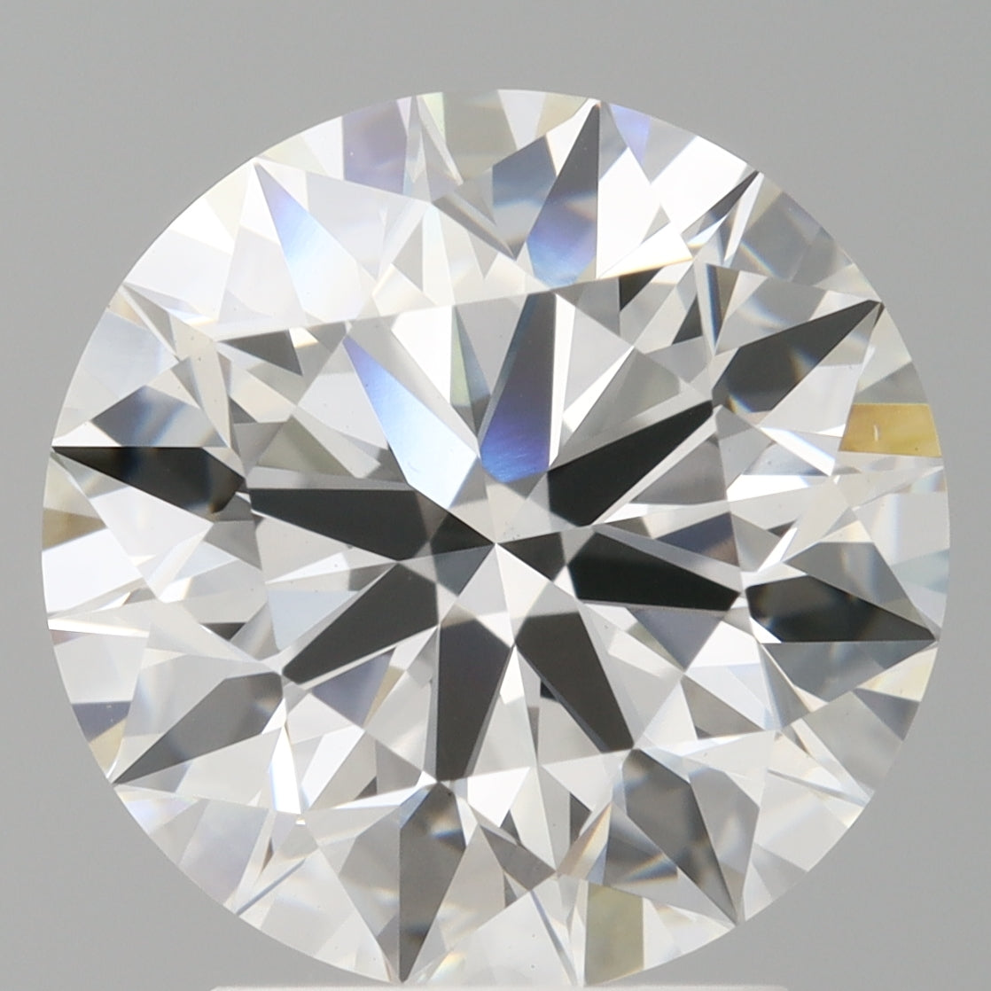 3.09 Carat Round Shaped, Ideal Cut, F Color, VVS2 Clarity, IGI Certified Lab Grown Diamond