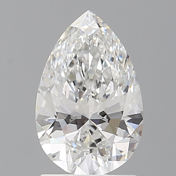 1.57 Carat Pear Shaped, Ideal Cut, D Color, VVS2 Clarity, IGI Certified Lab Grown Diamond