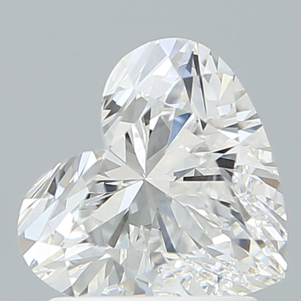 1.53 Carat Heart Shaped, Ideal Cut, D Color, VVS2 Clarity, IGI Certified Lab Grown Diamond