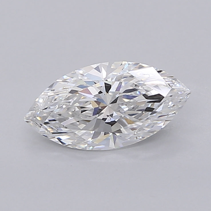 1.08 Carat Marquise Shaped, Ideal Cut, D Color, VVS2 Clarity, IGI Certified Lab Grown Diamond
