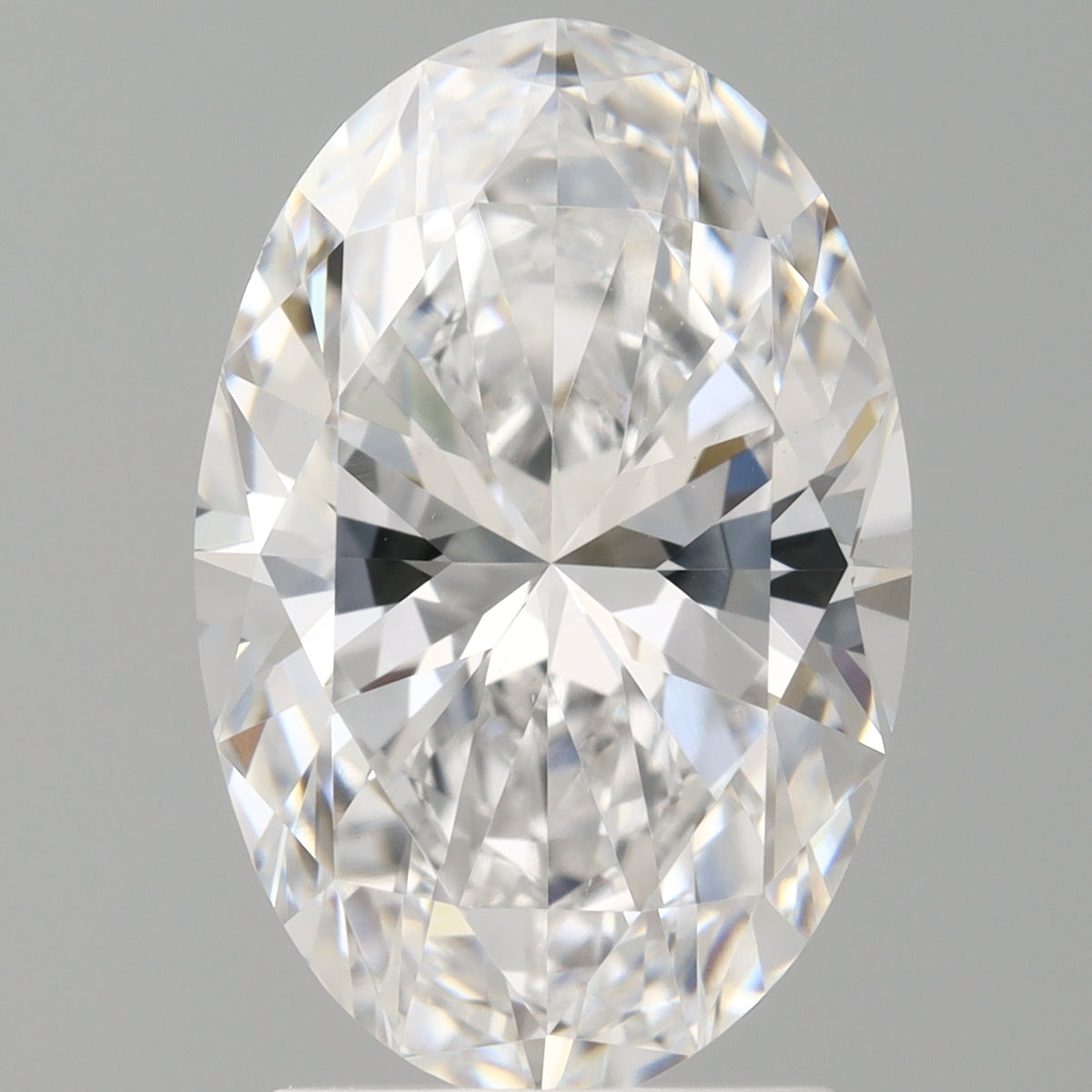 2.54 Carat Oval Shaped, Ideal Cut, D Color, VVS2 Clarity, IGI Certified Lab Grown Diamond