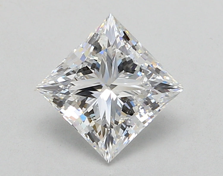 1.40 Carat Princess Shaped, Ideal Cut, E Color, VVS2 Clarity, IGI Certified Lab Grown Diamond