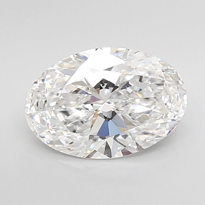 2.74 Carat Oval Shaped, Ideal Cut, E Color, VVS2 Clarity, IGI Certified Lab Grown Diamond