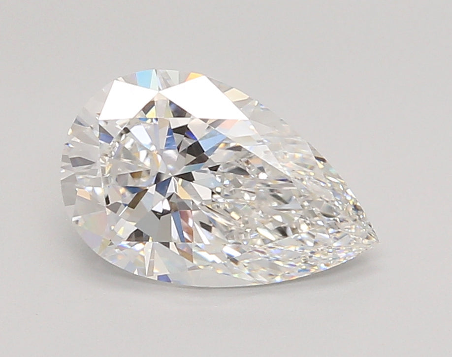 2.05 Carat Pear Shaped, Ideal Cut, E Color, VVS1 Clarity, IGI Certified Lab Grown Diamond