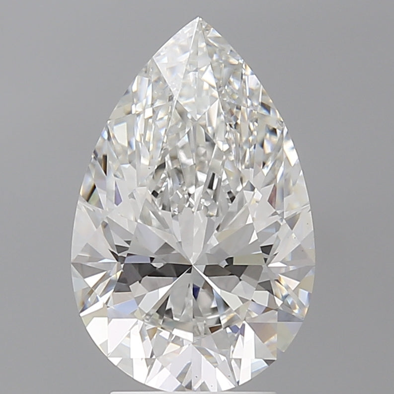 3.58 Carat Pear Shaped, Ideal Cut, E Color, VS1 Clarity, IGI Certified Lab Grown Diamond