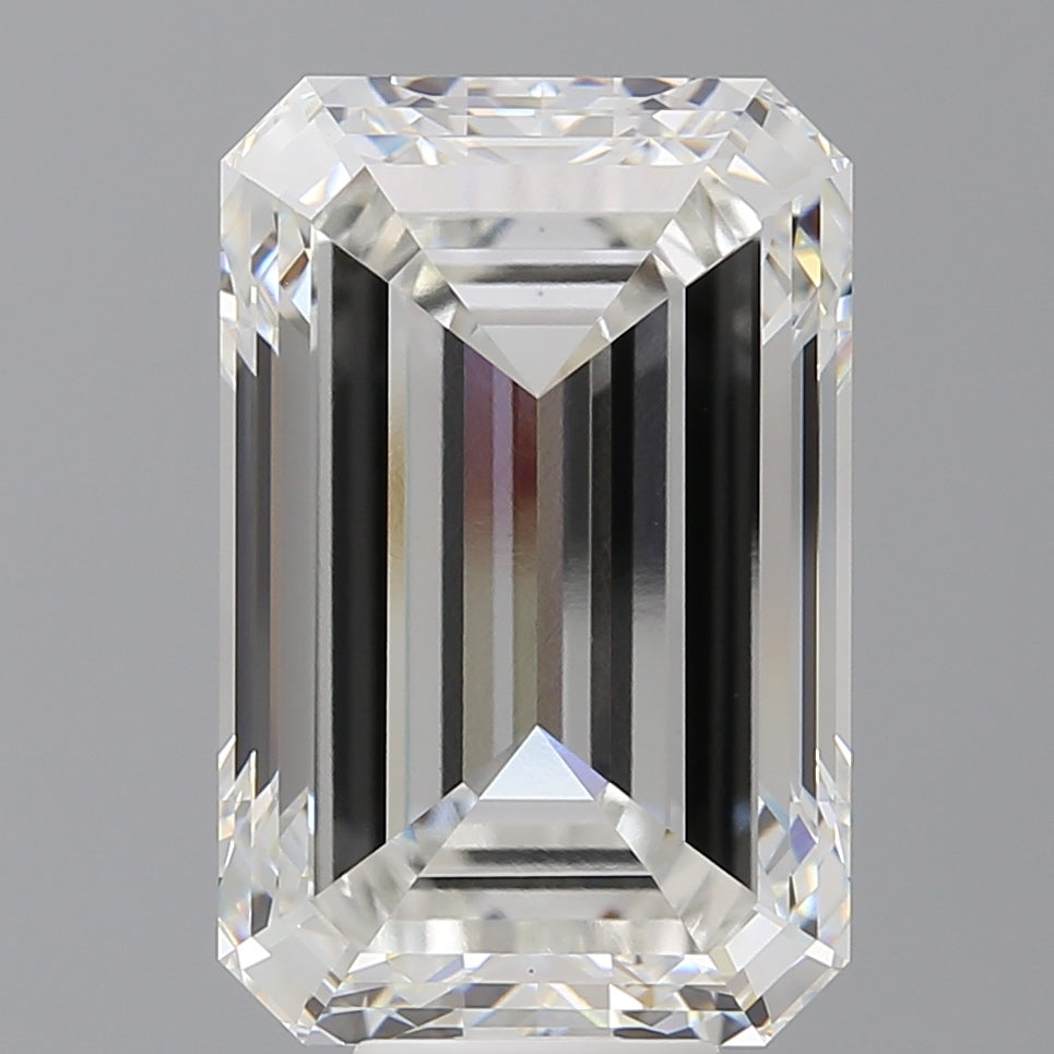 11.52 Carat Emerald Shaped, Excellent Cut, F Color, VVS2 Clarity, IGI Certified Lab Grown Diamond