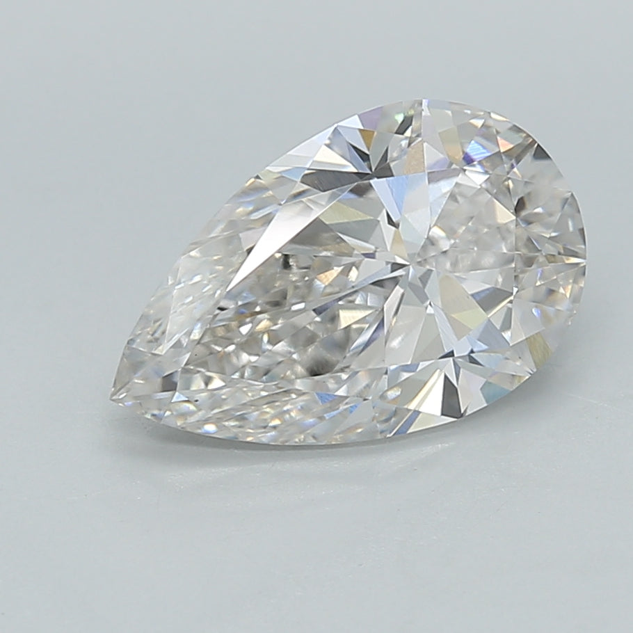 2.04 Carat Pear Shaped, Ideal Cut, G Color, VS1 Clarity, IGI Certified Lab Grown Diamond