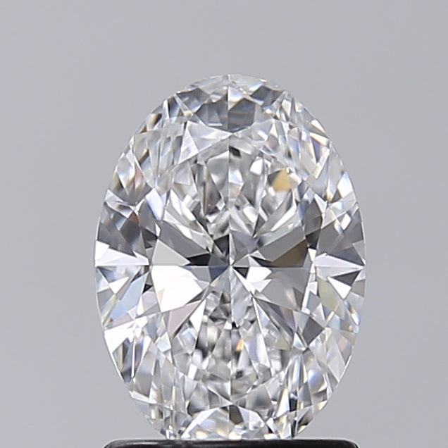1.37 Carat Oval Shaped, Excellent Cut, D Color, VVS2 Clarity, IGI Certified Lab Grown Diamond