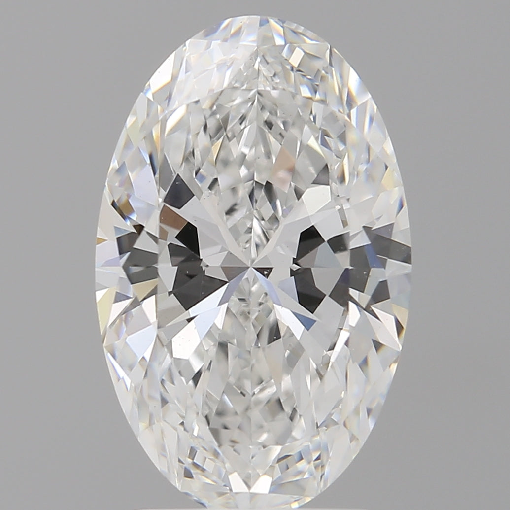 3.00 Carat Oval Shaped, Ideal Cut, E Color, VVS2 Clarity, IGI Certified Lab Grown Diamond