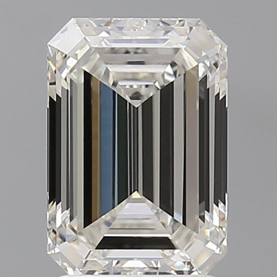 2.50 Carat Emerald Shaped, Ideal Cut, G Color, VS1 Clarity, IGI Certified Lab Grown Diamond