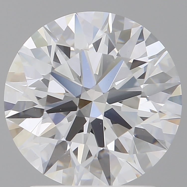 2.10 Carat Round Shaped, Ideal Cut, E Color, VVS2 Clarity, IGI Certified Lab Grown Diamond