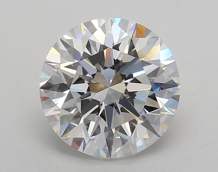 3.01 Carat Round Shaped, Excellent Cut, E Color, VVS2 Clarity, IGI Certified Lab Grown Diamond