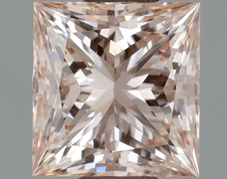 1.06 Carat Princess Shaped, Ideal Cut, VVS2 Clarity, IGI Certified Lab Grown Diamond