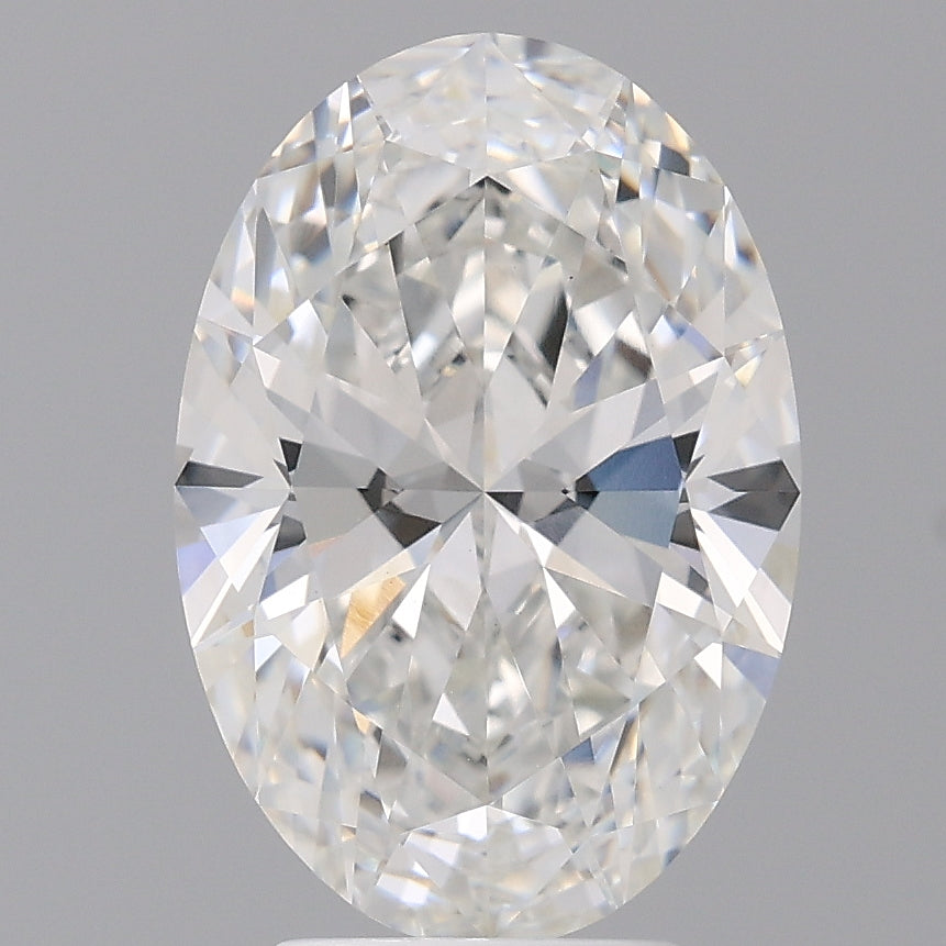 4.08 Carat Oval Shaped, Ideal Cut, E Color, VVS2 Clarity, IGI Certified Lab Grown Diamond