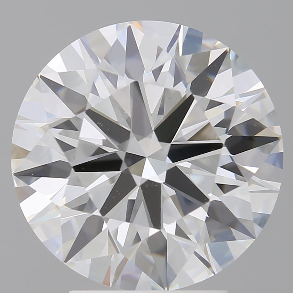 4.05 Carat Round Shaped, Ideal Cut, E Color, VVS2 Clarity, IGI Certified Lab Grown Diamond