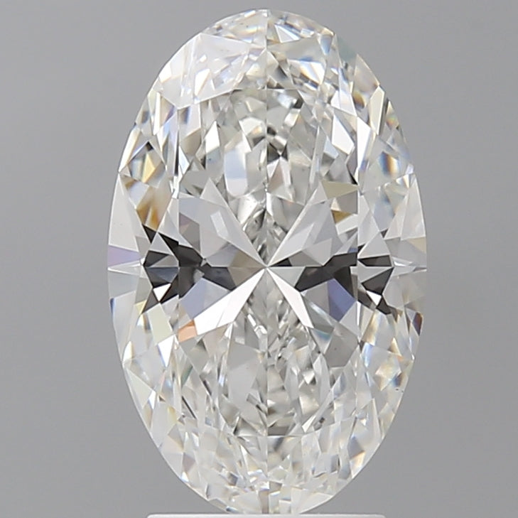 3.02 Carat Oval Shaped, Ideal Cut, F Color, VVS2 Clarity, IGI Certified Lab Grown Diamond