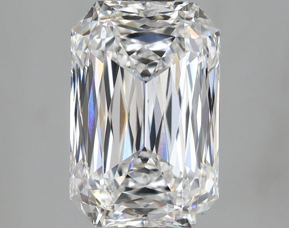 3.05 Carat Radiant Shaped, Ideal Cut, D Color, VVS1 Clarity, IGI Certified Lab Grown Diamond