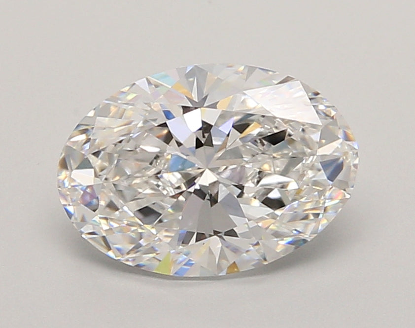 2.06 Carat Oval Shaped, Ideal Cut, D Color, VVS2 Clarity, IGI Certified Lab Grown Diamond