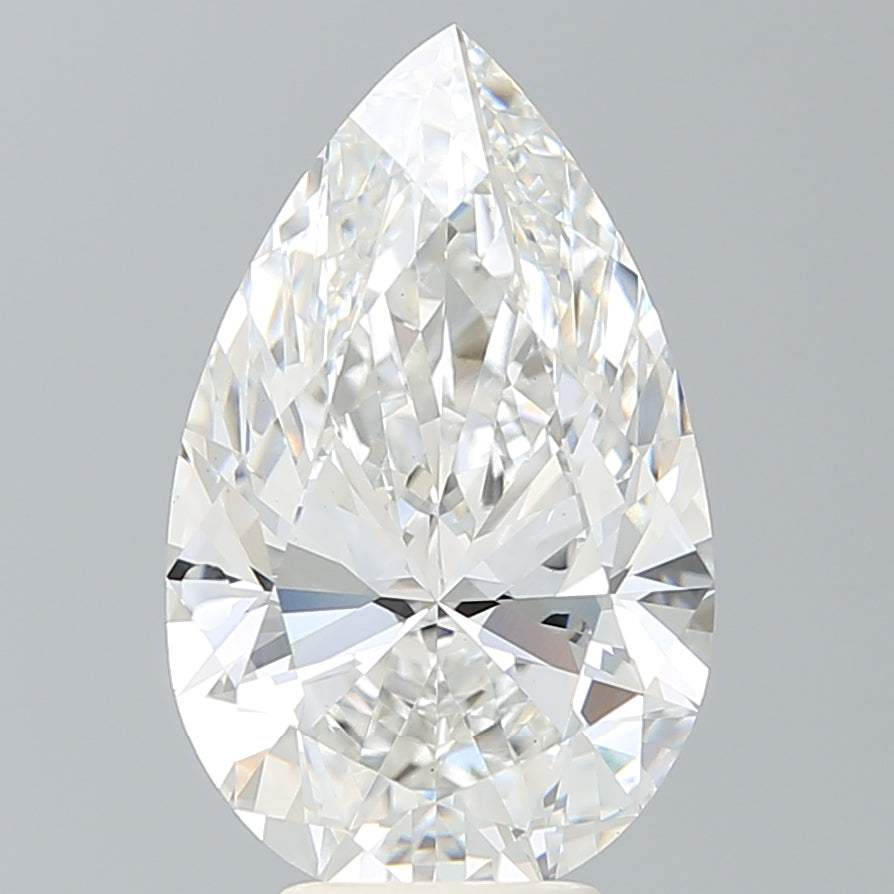 5.48 Carat Pear Shaped, Ideal Cut, F Color, VS1 Clarity, IGI Certified Lab Grown Diamond