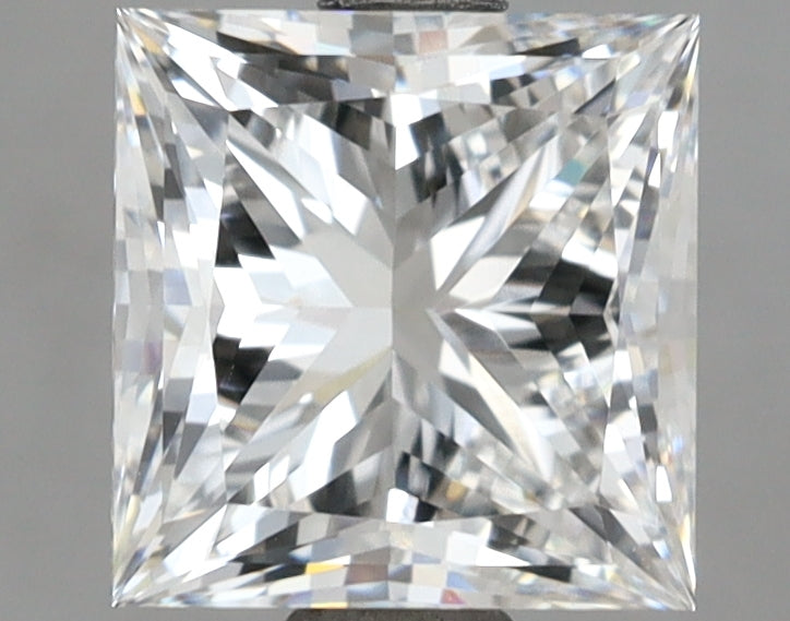 2.61 Carat Princess Shaped, Ideal Cut, D Color, VVS2 Clarity, IGI Certified Lab Grown Diamond